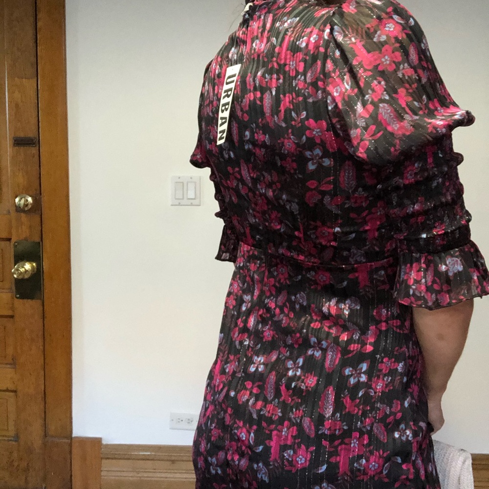 UO floral ruffle mini dress - Picture 12 of 16